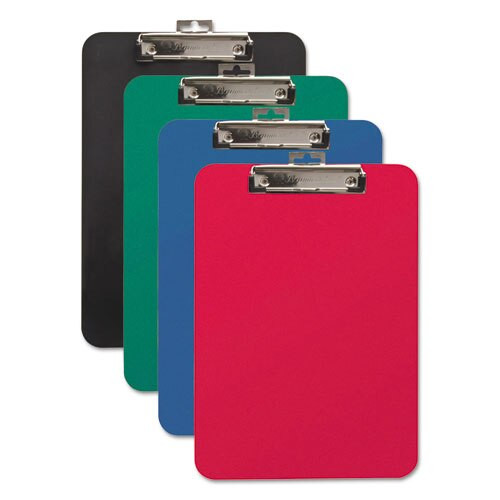 Unbreakable Recycled Clipboard, 1/4" Capacity, 9 X 12 1/2, Green Unbreakable Recycled Clipboard, 1/4" Capacity, 9 X 12 1/2, Green