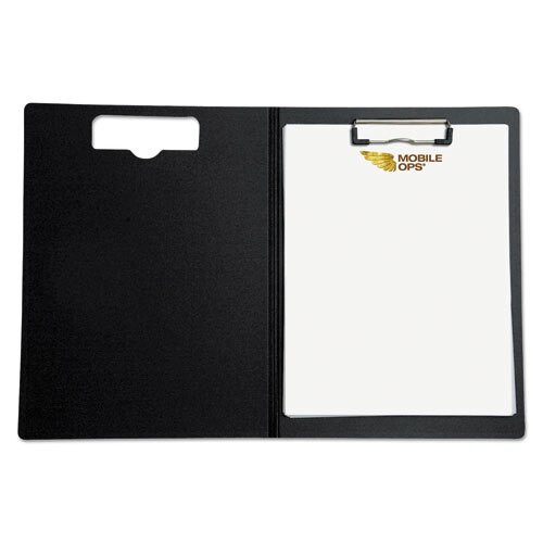 Portfolio Clipboard With Low-profile Clip, 1/2" Capacity, 8 1/2 X 11, Black
