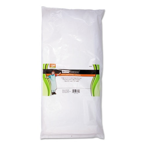 Disposable Apron, Polypropylene, One Size Fits All, White, 100/pack Disposable Apron, Polypropylene, One Size Fits All, White, 100/pack