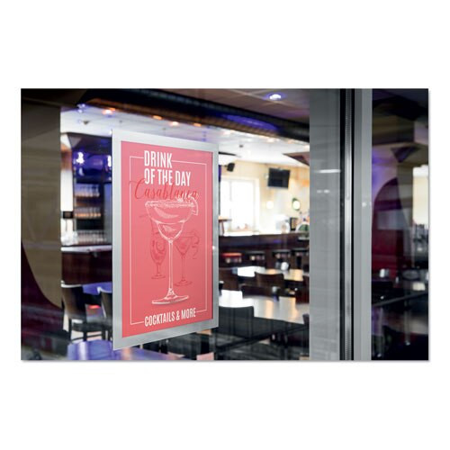 Duraframe Sign Holder, 8 1/2" X 11", Silver Frame, 2/pack Duraframe Sign Holder, 8 1/2" X 11", Silver Frame, 2/pack