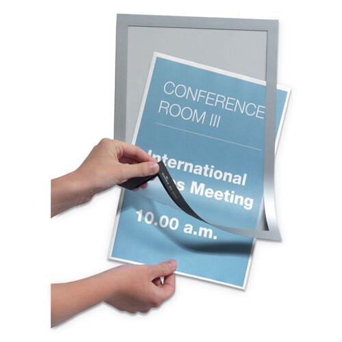Duraframe Sign Holder, 8 1/2" X 11", Silver Frame, 2/pack Duraframe Sign Holder, 8 1/2" X 11", Silver Frame, 2/pack