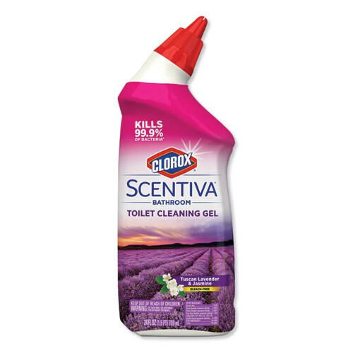 Scentiva Manual Toilet Bowl Cleaner, Tuscan Lavender And Jasmine, 24 Oz, 6/carton