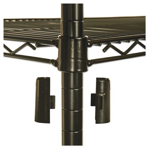 Nsf Certified Industrial 4-shelf Wire Shelving Kit, 36w X 18d X 72h, Black Nsf Certified Industrial 4-shelf Wire Shelving Kit, 36w X 18d X 72h, Black