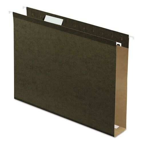 Extra Capacity Reinforced Hanging File Folders With Box Bottom, Letter Size, 1/5-cut Tab, Assorted, 25/box Extra Capacity Reinforced Hanging File Folders With Box Bottom, Letter Size, 1/5-cut Tab, Assorted, 25/box