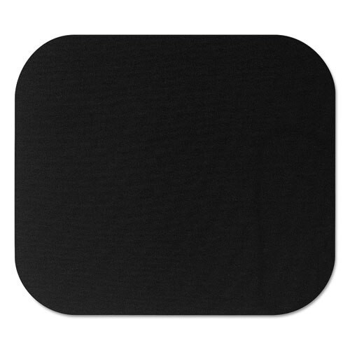 Polyester Mouse Pad, Nonskid Rubber Base, 9 X 8, Black Polyester Mouse Pad, Nonskid Rubber Base, 9 X 8, Black