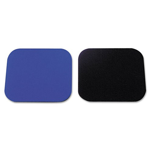 Polyester Mouse Pad, Nonskid Rubber Base, 9 X 8, Black Polyester Mouse Pad, Nonskid Rubber Base, 9 X 8, Black