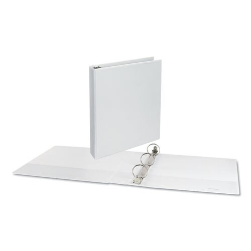Deluxe Round Ring View Binder, 3 Rings, 1.5" Capacity, 11 X 8.5, White Deluxe Round Ring View Binder, 3 Rings, 1.5" Capacity, 11 X 8.5, White