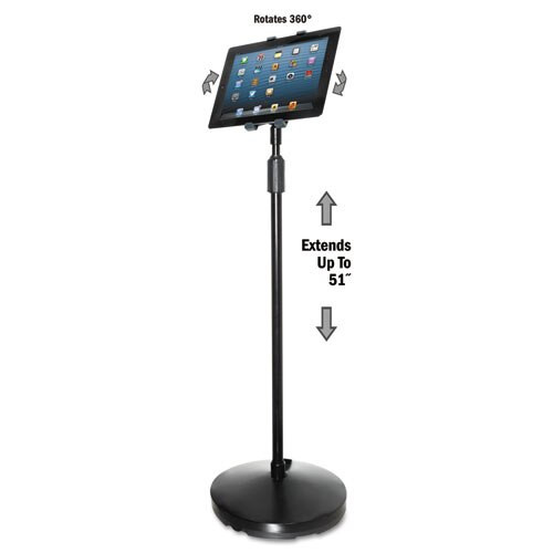 Floor Stand For Ipad And Other Tablets, Black Floor Stand For Ipad And Other Tablets, Black