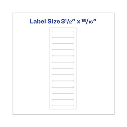 Dot Matrix Printer Mailing Labels, Pin-fed Printers, 0.94 X 3.5, White, 5,000/box Dot Matrix Printer Mailing Labels, Pin-fed Printers, 0.94 X 3.5, White, 5,000/box