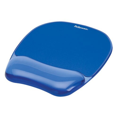 Gel Crystals Mouse Pad With Wrist Rest, 7.87" X 9.18", Blue Gel Crystals Mouse Pad With Wrist Rest, 7.87" X 9.18", Blue