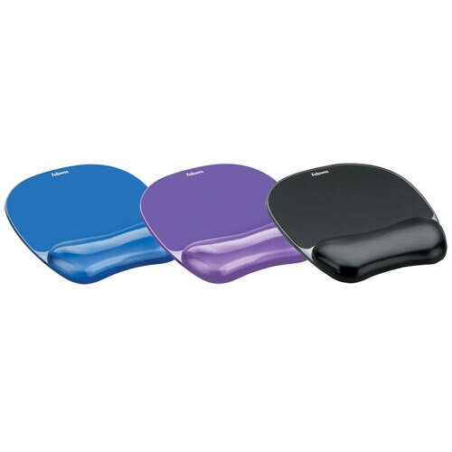 Gel Crystals Mouse Pad With Wrist Rest, 7.87" X 9.18", Blue Gel Crystals Mouse Pad With Wrist Rest, 7.87" X 9.18", Blue