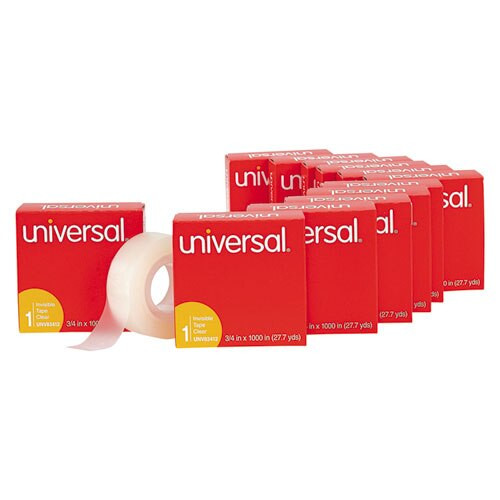 Invisible Tape, 1" Core, 0.75" X 83.33 Ft, Clear, 12/pack Invisible Tape, 1" Core, 0.75" X 83.33 Ft, Clear, 12/pack