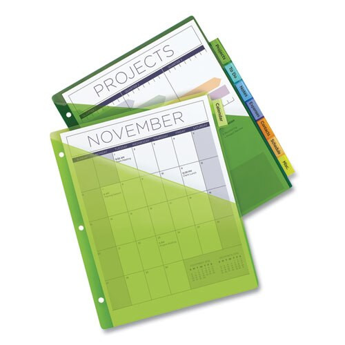 Insertable Big Tab Plastic 1-pocket Dividers, 8-tab, 11.13 X 9.25, Assorted, 1 Set Insertable Big Tab Plastic 1-pocket Dividers, 8-tab, 11.13 X 9.25, Assorted, 1 Set