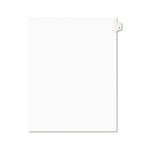 Preprinted Legal Exhibit Side Tab Index Dividers, Avery Style, 10-tab, 1, 11 X 8.5, White, 25/pack Preprinted Legal Exhibit Side Tab Index Dividers, Avery Style, 10-tab, 1, 11 X 8.5, White, 25/pack