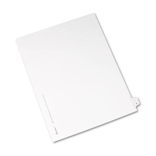 Preprinted Legal Exhibit Side Tab Index Dividers, Avery Style, 10-tab, 1, 11 X 8.5, White, 25/pack Preprinted Legal Exhibit Side Tab Index Dividers, Avery Style, 10-tab, 1, 11 X 8.5, White, 25/pack