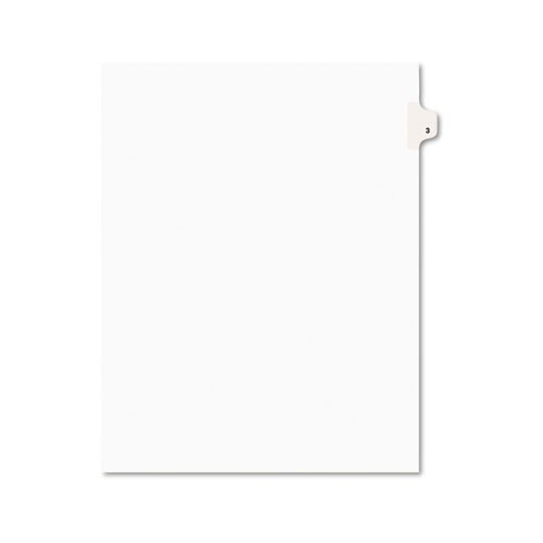 Preprinted Legal Exhibit Side Tab Index Dividers, Avery Style, 10-tab, 3, 11 X 8.5, White, 25/pack Preprinted Legal Exhibit Side Tab Index Dividers, Avery Style, 10-tab, 3, 11 X 8.5, White, 25/pack