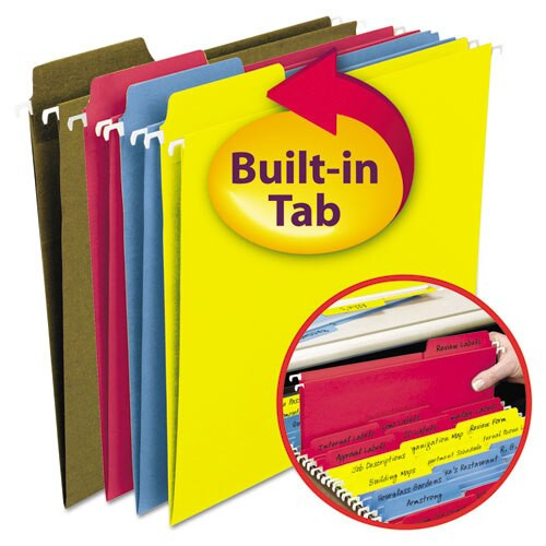 Fastab Hanging Folders, Letter Size, 1/3-cut Tab, Yellow, 20/box Fastab Hanging Folders, Letter Size, 1/3-cut Tab, Yellow, 20/box