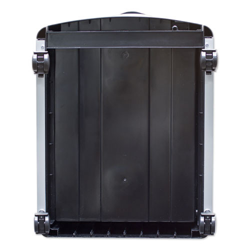 Two-drawer Mobile Filing Cabinet, Metal Siding, 19w X 15d X 23h, Silver/black Two-drawer Mobile Filing Cabinet, Metal Siding, 19w X 15d X 23h, Silver/black