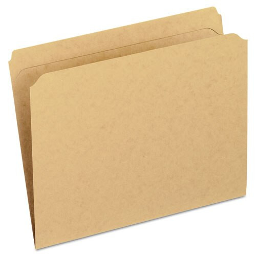 Dark Kraft File Folders With Double-ply Top, Straight Tab, Letter Size, Kraft, 100/box Dark Kraft File Folders With Double-ply Top, Straight Tab, Letter Size, Kraft, 100/box