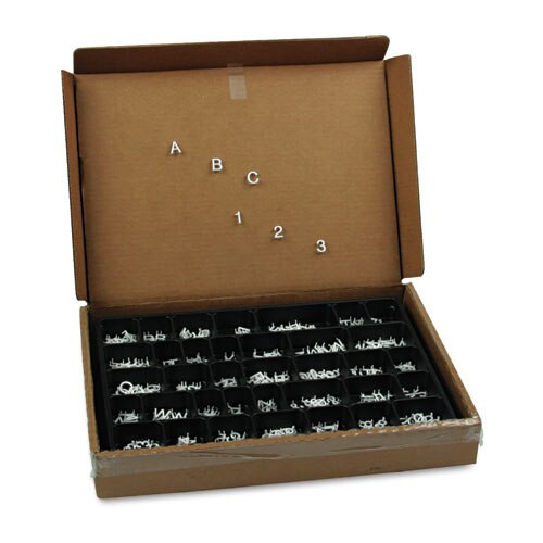 Character Sets, Magnetic, White, 1"h, 128/set Character Sets, Magnetic, White, 1"h, 128/set