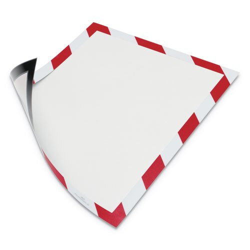 Duraframe Security Magnetic Sign Holder, 8 1/2" X 11", Red/white Frame, 2/pack Duraframe Security Magnetic Sign Holder, 8 1/2" X 11", Red/white Frame, 2/pack
