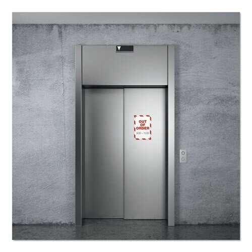 Duraframe Security Magnetic Sign Holder, 8 1/2" X 11", Red/white Frame, 2/pack Duraframe Security Magnetic Sign Holder, 8 1/2" X 11", Red/white Frame, 2/pack