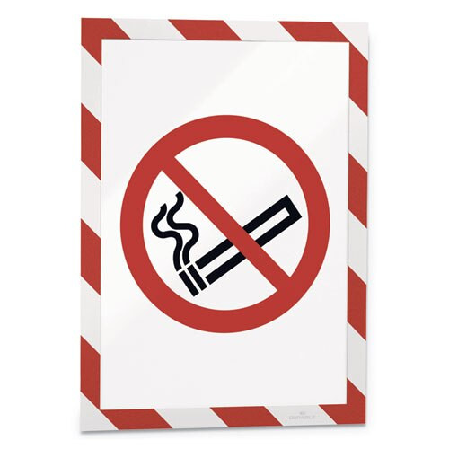Duraframe Security Magnetic Sign Holder, 8 1/2" X 11", Red/white Frame, 2/pack Duraframe Security Magnetic Sign Holder, 8 1/2" X 11", Red/white Frame, 2/pack