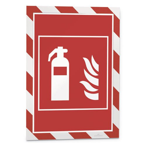 Duraframe Security Magnetic Sign Holder, 8 1/2" X 11", Red/white Frame, 2/pack Duraframe Security Magnetic Sign Holder, 8 1/2" X 11", Red/white Frame, 2/pack