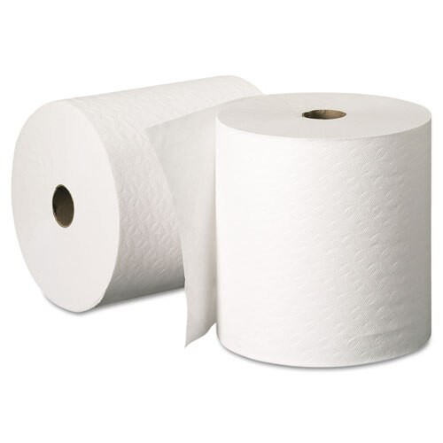 Essential Plus Hard Roll Towels, 1.5" Core, 8" X 600 Ft, White, 6 Rolls/carton Essential Plus Hard Roll Towels, 1.5" Core, 8" X 600 Ft, White, 6 Rolls/carton