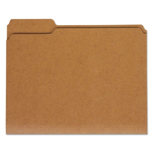 Reinforced Kraft Top Tab File Folders, Straight Tab, Letter Size, Kraft, 100/box Reinforced Kraft Top Tab File Folders, Straight Tab, Letter Size, Kraft, 100/box