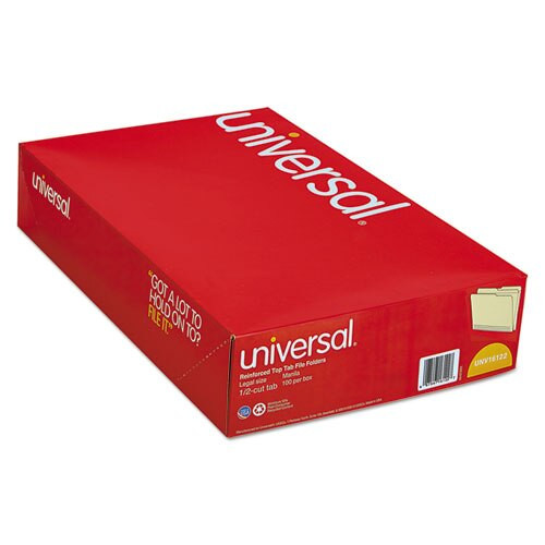 Double-ply Top Tab Manila File Folders, 1/2-cut Tabs, Legal Size, 100/box Double-ply Top Tab Manila File Folders, 1/2-cut Tabs, Legal Size, 100/box