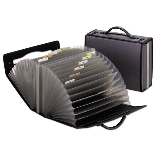 26-pocket Document Carrying Case, 26 Sections, Letter Size, Smoke 26-pocket Document Carrying Case, 26 Sections, Letter Size, Smoke
