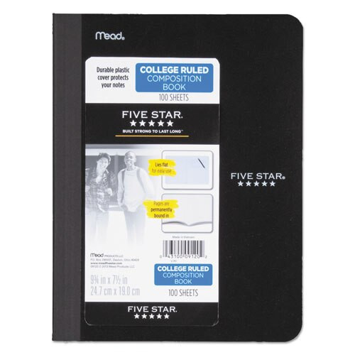 Composition Book, Medium/college Rule, Assorted Cover Colors, 9.75 X 7.5, 100 Sheets Composition Book, Medium/college Rule, Assorted Cover Colors, 9.75 X 7.5, 100 Sheets
