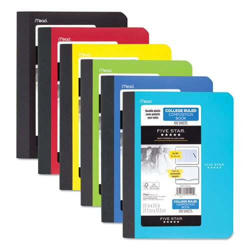 Composition Book, Medium/college Rule, Assorted Cover Colors, 9.75 X 7.5, 100 Sheets Composition Book, Medium/college Rule, Assorted Cover Colors, 9.75 X 7.5, 100 Sheets