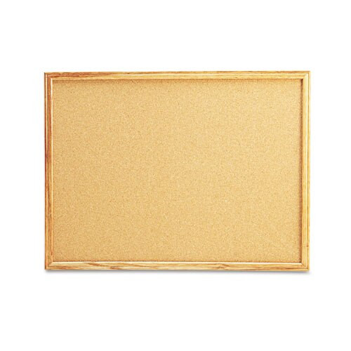 Cork Board With Oak Style Frame, 24 X 18, Natural, Oak-finished Frame Cork Board With Oak Style Frame, 24 X 18, Natural, Oak-finished Frame