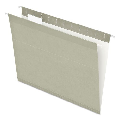 Colored Reinforced Hanging Folders, Letter Size, 1/5-cut Tab, Gray, 25/box Colored Reinforced Hanging Folders, Letter Size, 1/5-cut Tab, Gray, 25/box