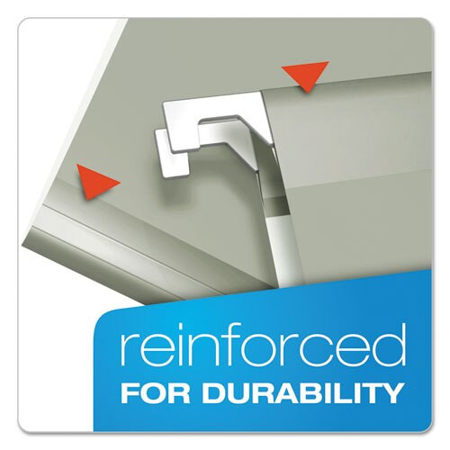 Colored Reinforced Hanging Folders, Letter Size, 1/5-cut Tab, Gray, 25/box Colored Reinforced Hanging Folders, Letter Size, 1/5-cut Tab, Gray, 25/box