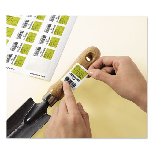 Removable Durable White Rectangle Labels W/ Sure Feed, 1 1/4 X 1 3/4, 256/pk Removable Durable White Rectangle Labels W/ Sure Feed, 1 1/4 X 1 3/4, 256/pk