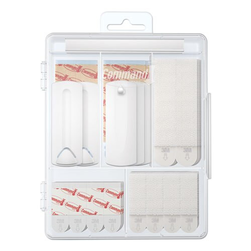 Picture Hanging Kit, White/clear, Assorted Sizes, 38 Pieces/pack Picture Hanging Kit, White/clear, Assorted Sizes, 38 Pieces/pack