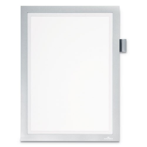 Duraframe Note Sign Holder, 8 1/2" X 11", Silver Frame Duraframe Note Sign Holder, 8 1/2" X 11", Silver Frame