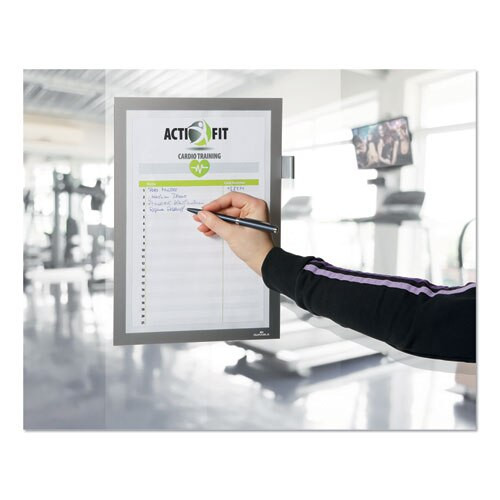 Duraframe Note Sign Holder, 8 1/2" X 11", Silver Frame Duraframe Note Sign Holder, 8 1/2" X 11", Silver Frame
