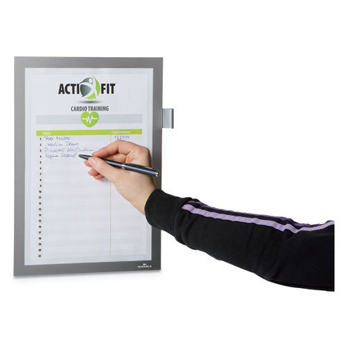 Duraframe Note Sign Holder, 8 1/2" X 11", Silver Frame Duraframe Note Sign Holder, 8 1/2" X 11", Silver Frame