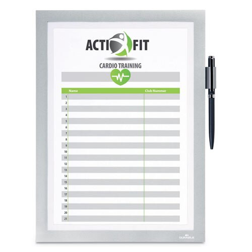 Duraframe Note Sign Holder, 8 1/2" X 11", Silver Frame Duraframe Note Sign Holder, 8 1/2" X 11", Silver Frame