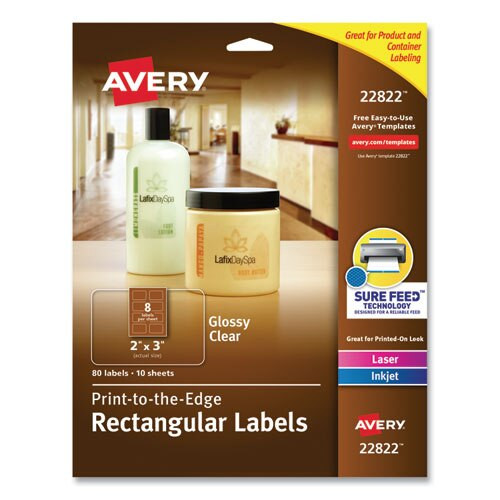Rectangle Labels, 1 X 2 5/8, Pearl Ivory, 240/pack Rectangle Labels, 1 X 2 5/8, Pearl Ivory, 240/pack