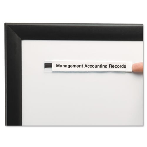 Clear Magnetic Label Holders, Side Load, 6 X 1, Clear, 10/pack Clear Magnetic Label Holders, Side Load, 6 X 1, Clear, 10/pack