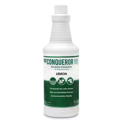 Bio Conqueror 105 Enzymatic Odor Counteractant Concentrate, Cucumber Melon, 1 Qt, 12/carton Bio Conqueror 105 Enzymatic Odor Counteractant Concentrate, Cucumber Melon, 1 Qt, 12/carton
