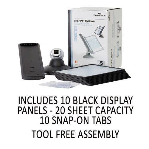 Sherpa Motion Desk Reference System, 10 Panels, Black Borders Sherpa Motion Desk Reference System, 10 Panels, Black Borders