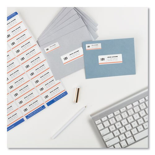 Easy Peel White Address Labels W/ Sure Feed Technology, Laser Printers, 1 X 2.63, White, 30/sheet, 25 Sheets/pack Easy Peel White Address Labels W/ Sure Feed Technology, Laser Printers, 1 X 2.63, White, 30/sheet, 25 Sheets/pack