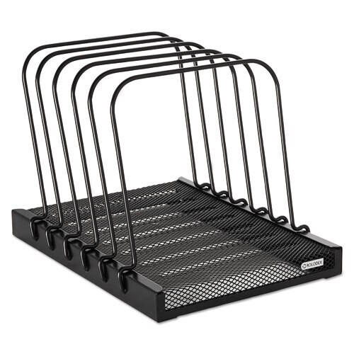 Mesh Flip Document Holder, 5 Sections, Letter Size Files, 10.25" X 7.5" X 7.5", Black/silver Mesh Flip Document Holder, 5 Sections, Letter Size Files, 10.25" X 7.5" X 7.5", Black/silver