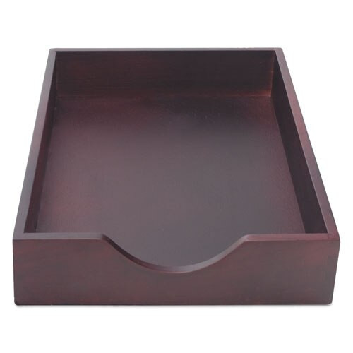 Hardwood Stackable Desk Trays, 1 Section, Legal Size Files, 10.25" X 15.25" X 2.5", Mahogany Hardwood Stackable Desk Trays, 1 Section, Legal Size Files, 10.25" X 15.25" X 2.5", Mahogany